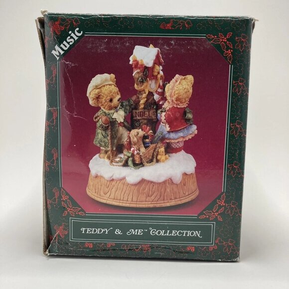 Teddy & Me Collection Christmas Music Box  Vintage 1995 - Picture 8 of 16